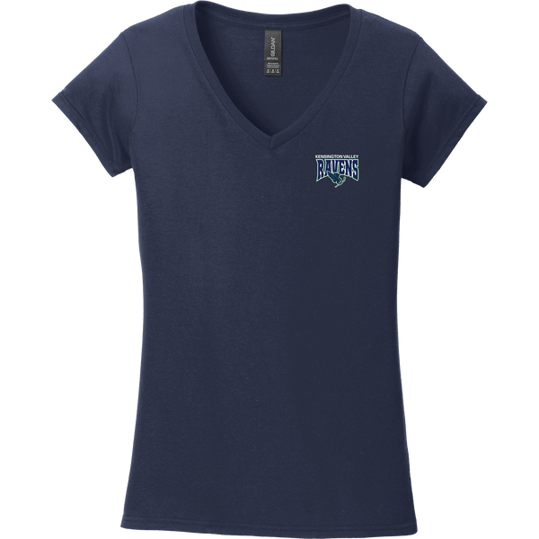 Kensington Valley Ravens Softstyle Ladies Fit V-Neck T-Shirt