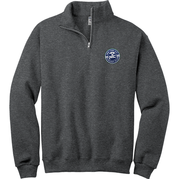 NYC Hockey Club NuBlend 1/4-Zip Cadet Collar Sweatshirt