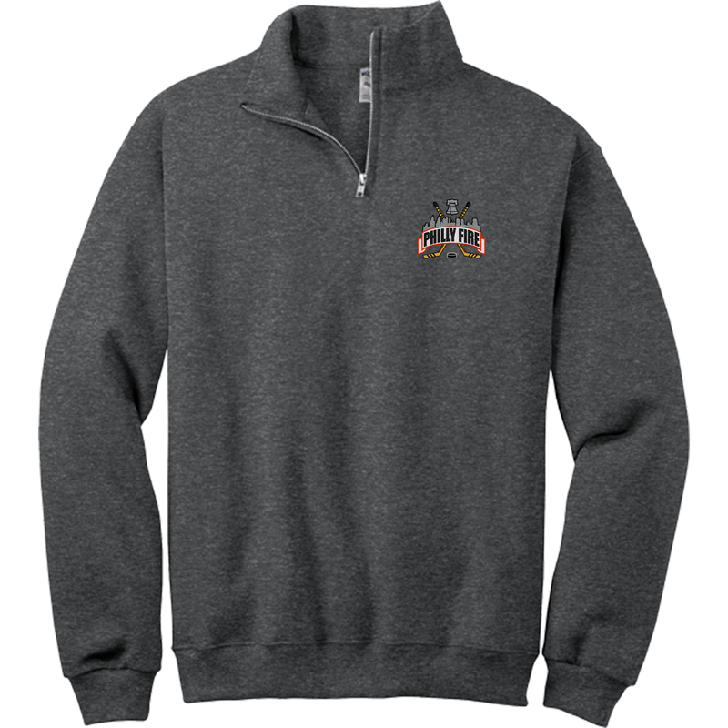 Philly Fire NuBlend 1/4-Zip Cadet Collar Sweatshirt