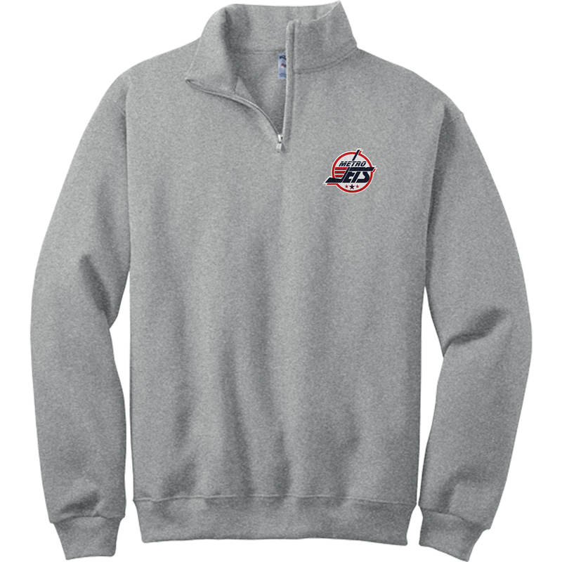 Metro Jets NuBlend 1/4-Zip Cadet Collar Sweatshirt