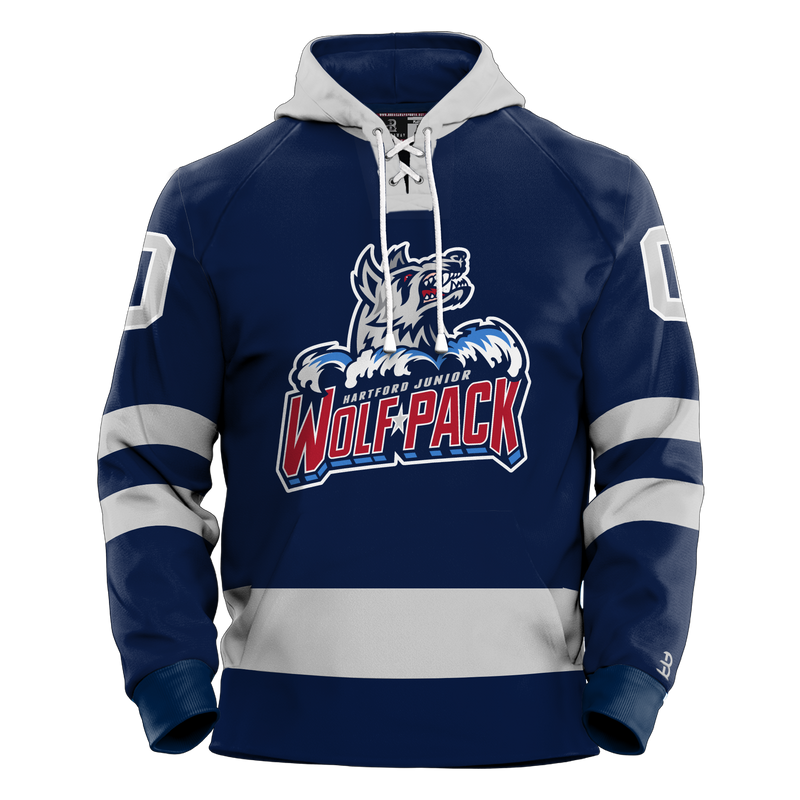 Hartford Jr. Wolfpack Youth Sublimated Retro Hoodie