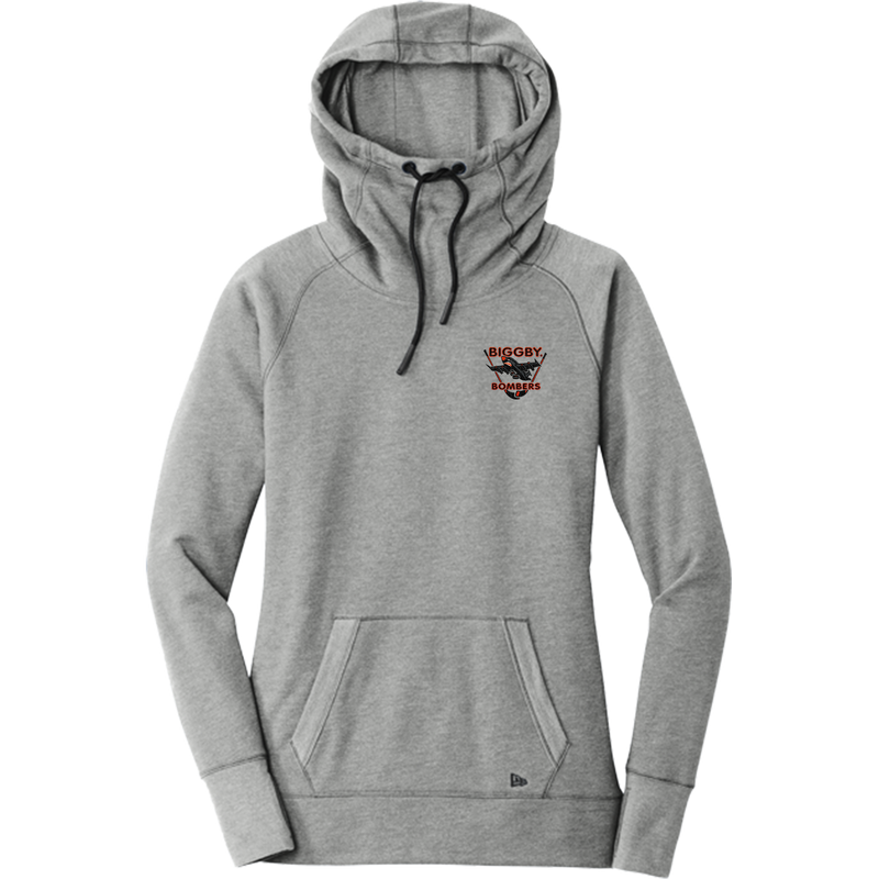 Biggby Bombers New Era Ladies Tri-Blend Fleece Pullover Hoodie