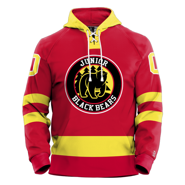 MD Jr Black Bears Adult Sublimated Retro Hoodie