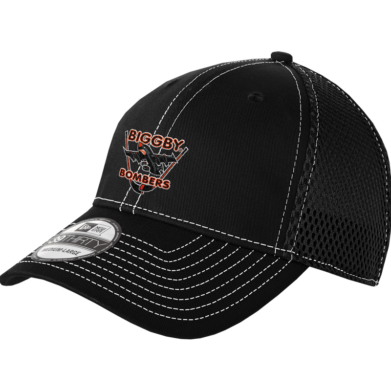 Biggby Bombers New Era Stretch Mesh Contrast Stitch Cap