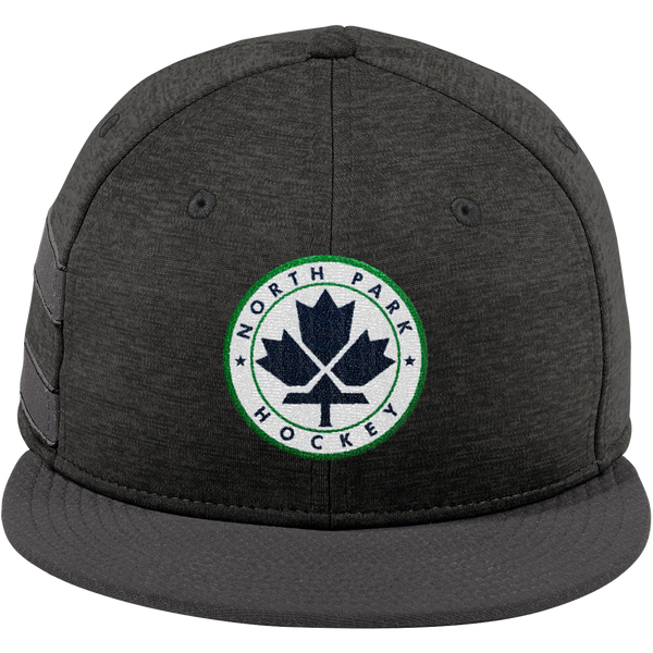 North Park Hockey New Era Shadow Heather Striped Flat Bill Snapback Cap