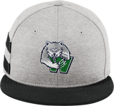 Woodbridge Wolfpack New Era Shadow Heather Striped Flat Bill Snapback Cap
