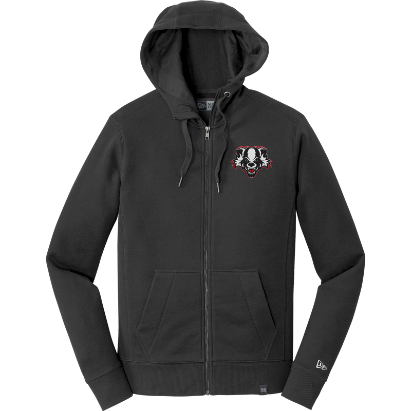 Scary Badgers New Era French Terry Full-Zip Hoodie