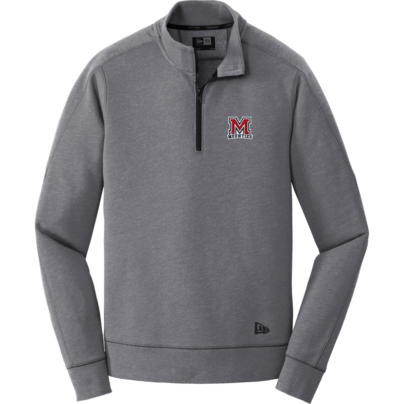 Jr. Mounties New Era Tri-Blend Fleece 1/4-Zip Pullover