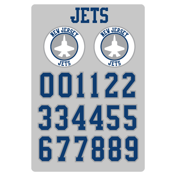 NJ Jets Helmet Stickers