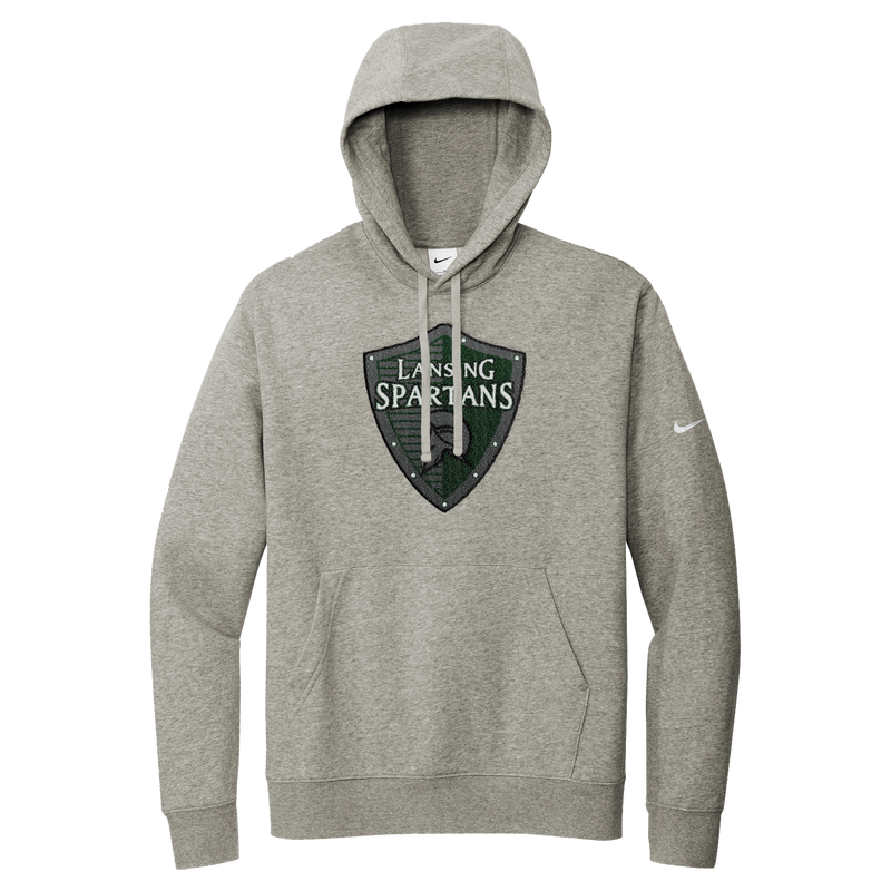 Lansing Spartans Nike Club Fleece Sleeve Swoosh Pullover Hoodie