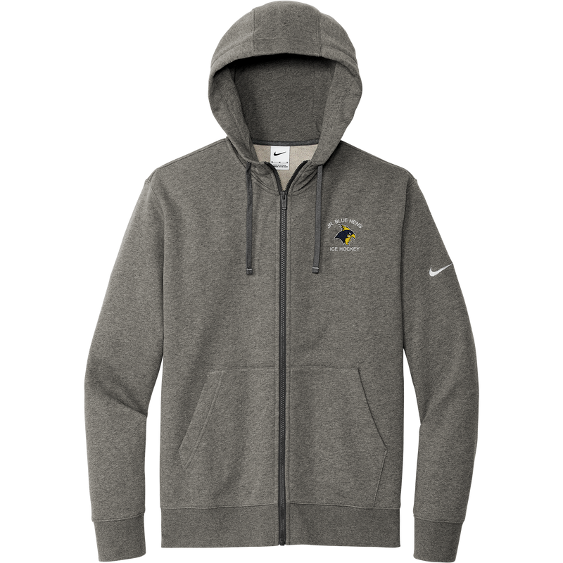 Delaware Jr. Blue Hens Nike Club Fleece Sleeve Swoosh Full-Zip Hoodie