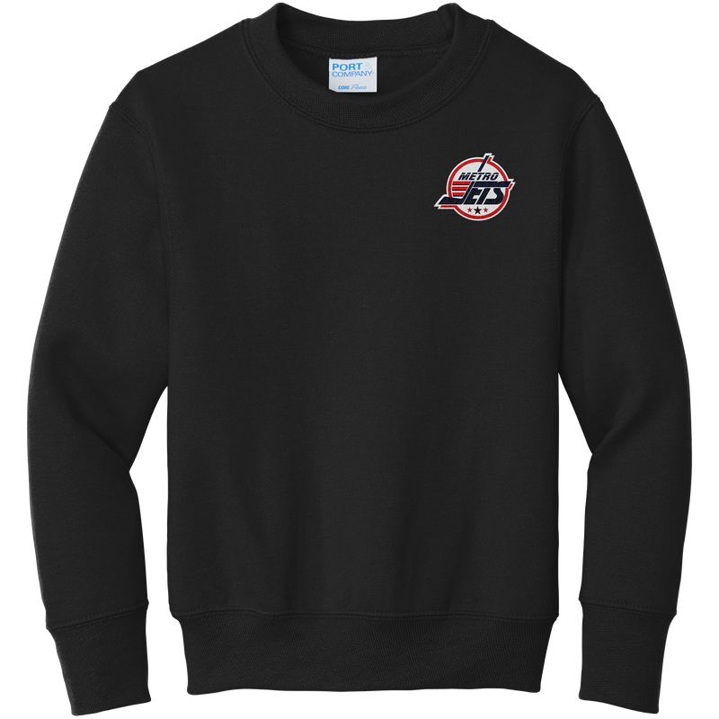 Metro Jets Youth Core Fleece Crewneck Sweatshirt