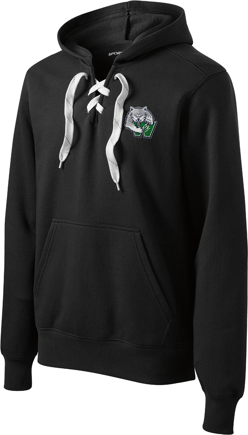 Woodbridge Wolfpack Lace Up Pullover Hooded Sweatshirt
